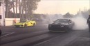 C8 Corvette vs Hellcat Redeye, Challenger Scatpack, Mustang GT & 4th Gen Camaro 1/4 Mile Drag Races
