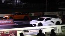 C8 Corvette Drag Races R35 Nissan GT-R, Dodge Challenger 392, El Camino, Camaro
