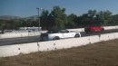 C8 Chevrolet Corvette vs Ford Mustang Shelby GT500 on SSDracer