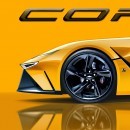 Front-engined C8 Corvette rendering