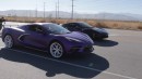 C8 Chevrolet Corvette, Tesla Model 3, Ferrari 458 street race