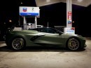 C8 Corvette with Army Green wrap