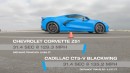 Drag Race! Chevy Corvette C8 vs. Cadillac CT5-V Blackwing | 0-60, Top Speed, U-Drag & More