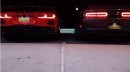 C8 Corvette vs. Dodge Challenger Hellcat Rev Battle