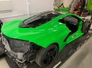 C8 Corvette with PPG Spitfire Green paint by Pure Automotive Performance
