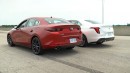 Cadillac CT4 Needs 2.7-Liter Turbo to Drag Race a Mazda3 Turbo