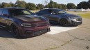 Cadillac CT5-V Blackwing vs Challenger vs Charger on Freedom Street Garage
