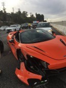 Rental McLaren 720S takes plenty of damage after race against a Lamborghini on California highway