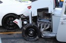 2016 Callaway Camaro SC610 crash at the Auto Club Dragway in Fontana