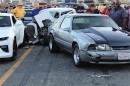 2016 Callaway Camaro SC610 crash at the Auto Club Dragway in Fontana