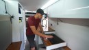 Off-Grid Camper Van Conversion Breaks the Mould With a Cozy "Burrito Bed"
