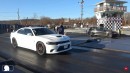 Dodge Charger SRT Hellcat vs. Honda Civic - Drag Race