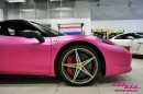Pink Ferrari 458 Spider