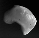 Martian moon Deimos irregular shape