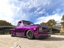 Candy Purple 1968 Chevy C10 Drag Truck rendering by abimelecdesign