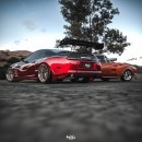 Camaro vs Supra rendering