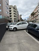Renault Zoe Parked on the Sidewalk