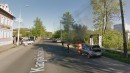 Car fire on Google Maps