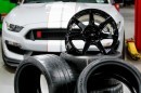 Carbon fiber wheels of 2016 Shelby GT350R Mustang