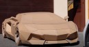 Cardborghini is a cardboard replica of a Lamborghini Aventador, made for fun and sold at auction for $10,000