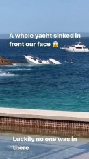 Cardi B and Offset Watch Yacht Sink