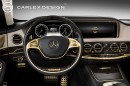 24k Gold Mercedes-Benz S 63 AMG Interior