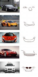 Cars get facia expressions: from sportscars to hypercars
