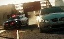 BMW M3 chased by police