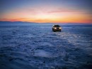 Black Suv on Snow during Golden Hour in Khuzhir, Russia