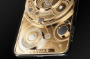 Caviar iPhone 11 Max is covered in gold and dimaonds, includes actual tourbillon mechanism