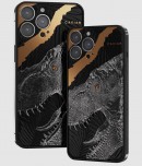 The Tyrannophone from Caviar is an iPhone 13 Pro with gold and a real dinosaur tooth on the back