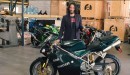 Keanu Reeves with the 2004 998 Ducati from Matrix Reloaded