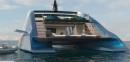 Cetacean catamaran concept is sleek, clean, and deeply rooted in Italy's past