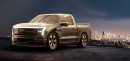 2022 Ford F-150 Lightning single cab powers up entire city in render by wb.artist20 on Instagram