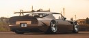 Pontiac Firebird Trans Am Bronze Mamba slammed widebody rendering by rostislav_prokop