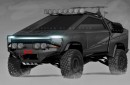 Tesla Cybertruck Off-Road Truck CGI transformation by mo_ismail_aoun_