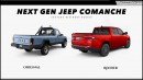 2025 Jeep Comanche 4xe PHEV CGI revival by Digimods DESIGN