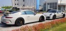 Chalk 2018 Porsche 911 GT3 vs Fashion Grey Porsche 911 GT3 RS