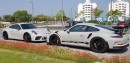 Chalk 2018 Porsche 911 GT3 vs Fashion Grey Porsche 911 GT3 RS