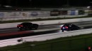 Dodge Challenger SRT Hellcat vs Tesla Model 3 Performance on DRACS