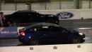 Dodge Challenger SRT Hellcat vs Tesla Model 3 Performance on DRACS