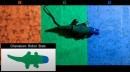 Chameleon robot changes colors in real-time