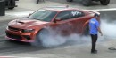 Dodge Charger Hellcat Widebody takes on a Dodge Challenger Hellcat