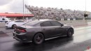 Dodge Charger R/T Scat Pack with fully built 426 and ProCharger supercharger drag racing on DRACS