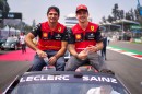 Charles Leclerc and Carlos Sainz at the Mexican GP
