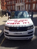 Cheater's Range Rover Gets "Hope She Was Worth It" Spray Painted in London