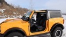 2-Door 2021 Ford Bronco doors and MIC top removal