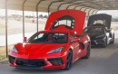 ProCharger supercharged C8 Chevrolet Corvette hits the track