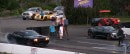 2017 Camaro ZL1 vs Challenger Hellcat Drag Race