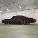 1972 Chevrolet Chevelle SS "Purple Rain" widebody restomod render by personalizatuauto on Instagram